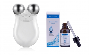 Micro Current Beauty Device and Hyaluronic Acid Serum